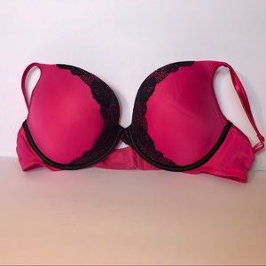 Cacique Pink Plunge Bra